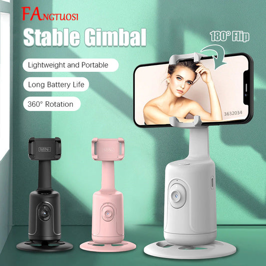 360 Face Tracking Desktop Phone Holder for Live Photography